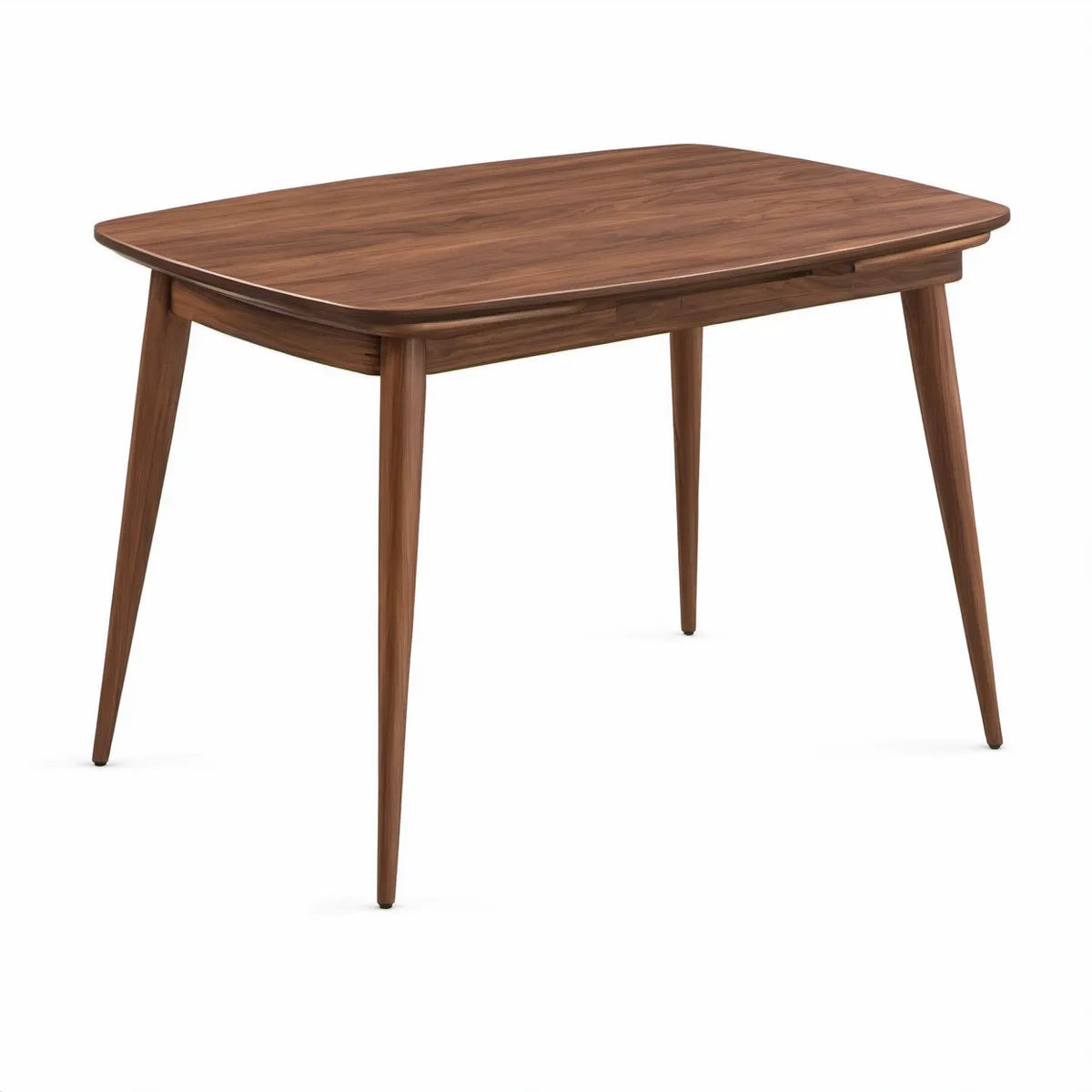 Rozkładany stół jadalniany 140–180 x 80 x 75 cm z fornirem orzechowym, Brązowy orzechowy