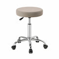 Taboret obrotowy z regulacją wysokości 46–61 cm, siedzisko Ø 35 cm, beżowy
